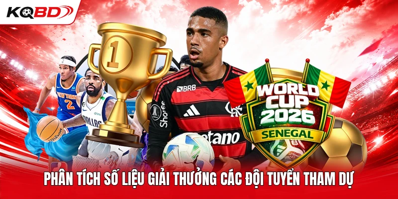 Phân tích số liệu giải thưởng các đội tuyển tham dự